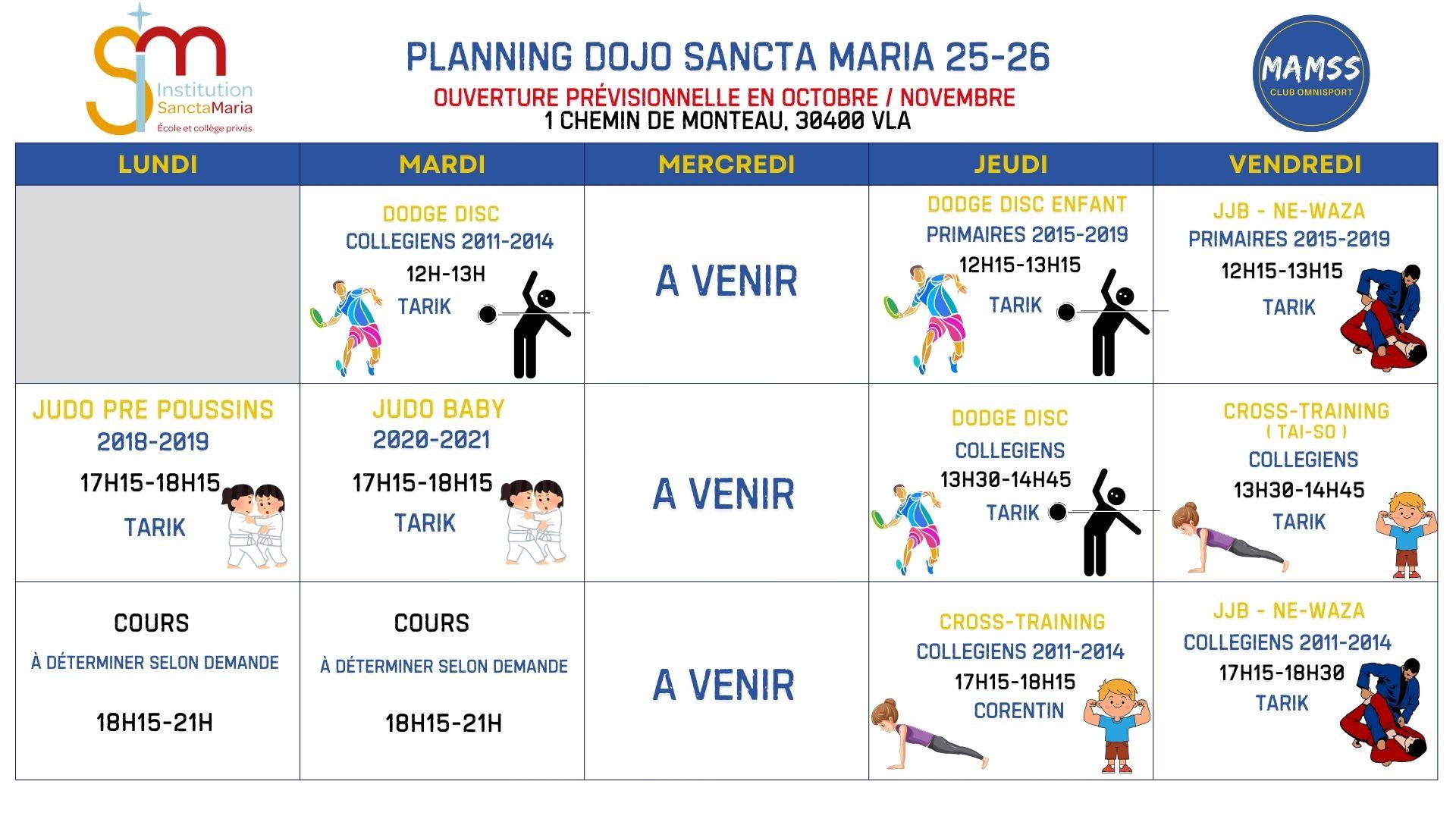 Planning mamss sancta 2025 2026